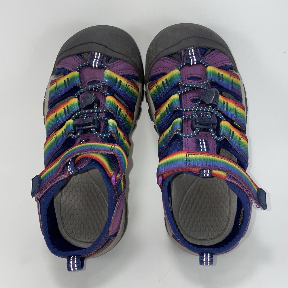 KEEN Newport H2 Kids Sandals Size 1 US Purple Rainbow Tie Dye Water Shoes - Picture 5 of 9